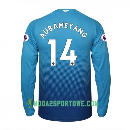 Koszulka Arsenal Aubameyang 14 Wyjazdowe Stroje Piłkarskie 2017/18 Długi Rękaw