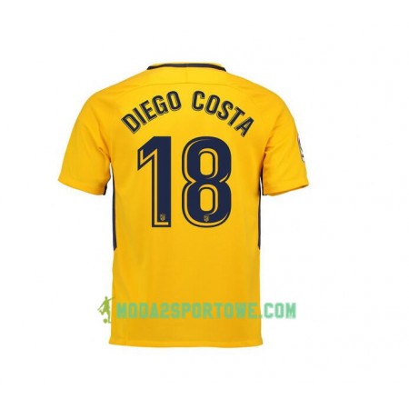 Koszulka Atlético Madryt Diego Costa 18 Wyjazdowe Stroje Piłkarskie 2017/18 Krótki Rękaw