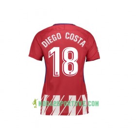 Koszulka Atlético Madryt Diego Costa 18 Damska Wyjazdowe Stroje Piłkarskie 2017/18 Krótki Rękaw