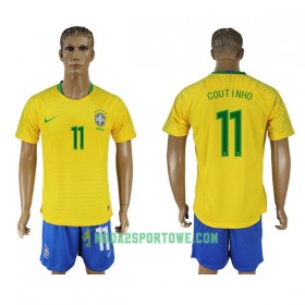 Koszulka Brazylia Philippe Coutinho 11 Mistrzostwa Świata 2018 Domowe Stroje Piłkarskie