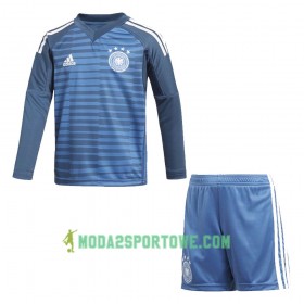 Koszulka Niemcy Bramkarska Dziecięcy Mistrzostwa Świata 2018 Domowe Stroje Piłkarskie Długi Rękaw