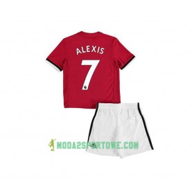 Koszulka Manchester United Alexis Sanchez 7 Dziecięcy Domowe Stroje Piłkarskie 2017/18 Krótki Rękaw