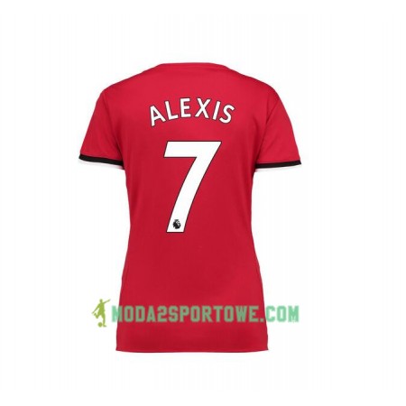 Koszulka Manchester United Alexis Sanchez 7 Damska Wyjazdowe Stroje Piłkarskie 2017/18 Krótki Rękaw