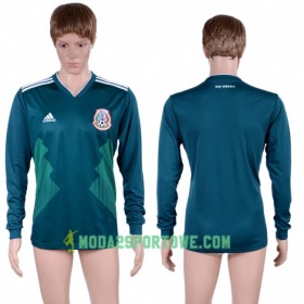 Koszulka Meksyk Mistrzostwa Świata 2018 Domowe Stroje Piłkarskie Długi Rękaw