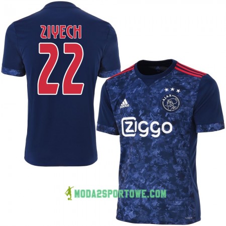 Koszulka Ajax Amsterdam Ziyech 22 Wyjazdowe Stroje Piłkarskie 2017/18 Krótki Rękaw