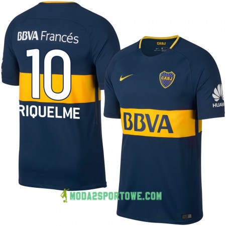 Koszulka Boca Juniors Riquelme Domowe Stroje Piłkarskie 2017/18 Krótki Rękaw