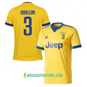 Koszulka Juventus Chiellini 3 Wyjazdowe Stroje Piłkarskie 2017/18 Krótki Rękaw
