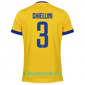 Koszulka Juventus Chiellini 3 Wyjazdowe Stroje Piłkarskie 2017/18 Krótki Rękaw