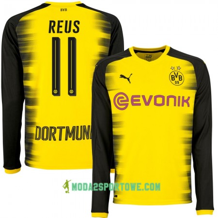 Koszulka Borussia Dortmund Reus 11 Champions League Stroje Piłkarskie 2017/18 Długi Rękaw