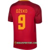 Koszulka AS Roma Dzeko 9 Domowe Stroje Piłkarskie 2017/18 Krótki Rękaw