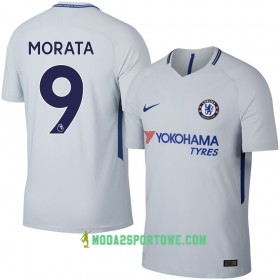 Koszulka Chelsea Morata Wyjazdowe Stroje Piłkarskie 2017/18 Krótki Rękaw
