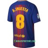 Koszulka FC Barcelona A. Iniesta 8 Domowe Stroje Piłkarskie 2017/18 Krótki Rękaw