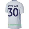 Koszulka Chelsea David Luiz Wyjazdowe Stroje Piłkarskie 2017/18 Krótki Rękaw