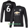 Koszulka Manchester United Pogba 6 Wyjazdowe Stroje Piłkarskie 2017/18 Długi Rękaw
