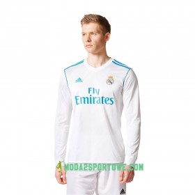 Koszulka Real Madryt Domowe Stroje Piłkarskie 2017/18 Długi Rękaw