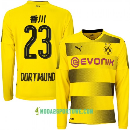 Koszulka Borussia Dortmund Kagawa 23 Domowe Stroje Piłkarskie 2017/18 Długi Rękaw