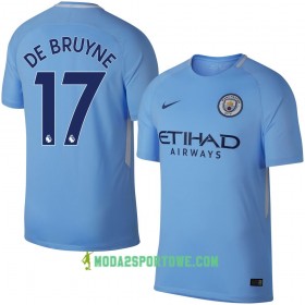 Koszulka Manchester City De Bryune Domowe Stroje Piłkarskie 2017/18 Krótki Rękaw
