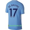 Koszulka Manchester City De Bryune Domowe Stroje Piłkarskie 2017/18 Krótki Rękaw