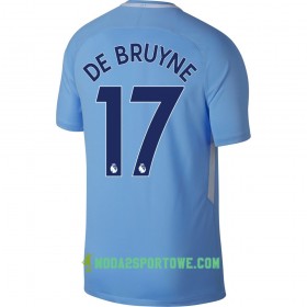 Koszulka Manchester City De Bryune Domowe Stroje Piłkarskie 2017/18 Krótki Rękaw