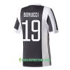 Koszulka Juventus Bonucci 19 Domowe Stroje Piłkarskie 2017/18 Krótki Rękaw