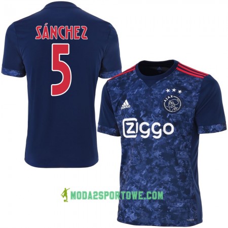 Koszulka Ajax Amsterdam Sánchez 5 Wyjazdowe Stroje Piłkarskie 2017/18 Krótki Rękaw