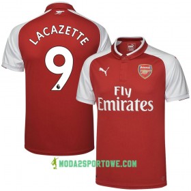 Koszulka Arsenal Lacazette Domowe Stroje Piłkarskie 2017/18 Krótki Rękaw