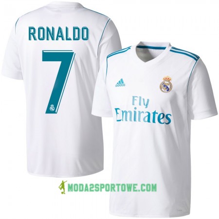 Koszulka Real Madryt Ronaldo Domowe Stroje Piłkarskie 2017/18 Krótki Rękaw