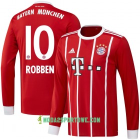 Koszulka Bayern Monachium Robben 10 Domowe Stroje Piłkarskie 2017/18 Długi Rękaw