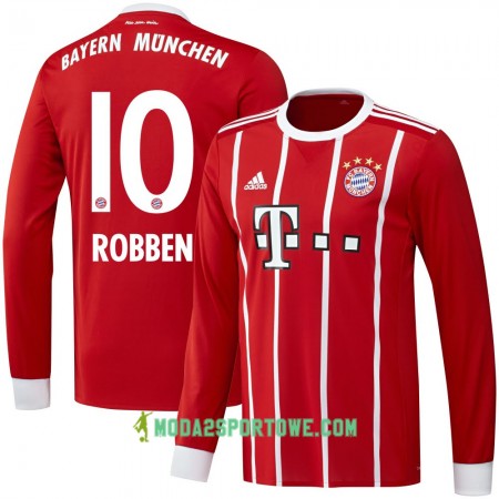 Koszulka Bayern Monachium Robben 10 Domowe Stroje Piłkarskie 2017/18 Długi Rękaw