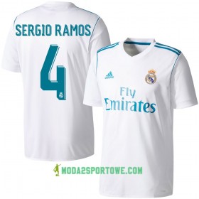 Koszulka Real Madryt Sergio Ramos Domowe Stroje Piłkarskie 2017/18 Krótki Rękaw