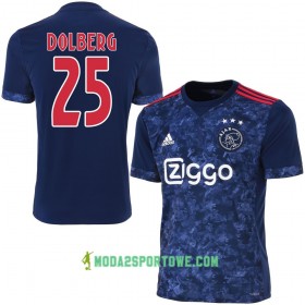 Koszulka Ajax Amsterdam Dolberg 25 Wyjazdowe Stroje Piłkarskie 2017/18 Krótki Rękaw