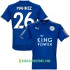Koszulka Leicester City Mahrez Domowe Stroje Piłkarskie 2017/18 Krótki Rękaw