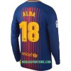 Koszulka FC Barcelona Alba Domowe Stroje Piłkarskie 2017/18 Długi Rękaw