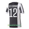 Koszulka Juventus Alex Sandro 12 Domowe Stroje Piłkarskie 2017/18 Krótki Rękaw