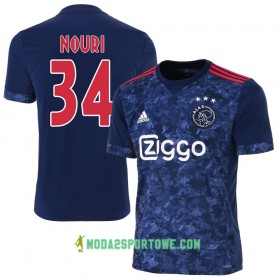 Koszulka Ajax Amsterdam Nouri 34 Wyjazdowe Stroje Piłkarskie 2017/18 Krótki Rękaw