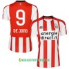 Koszulka PSV De Jong 9 Domowe Stroje Piłkarskie 2017/18 Krótki Rękaw