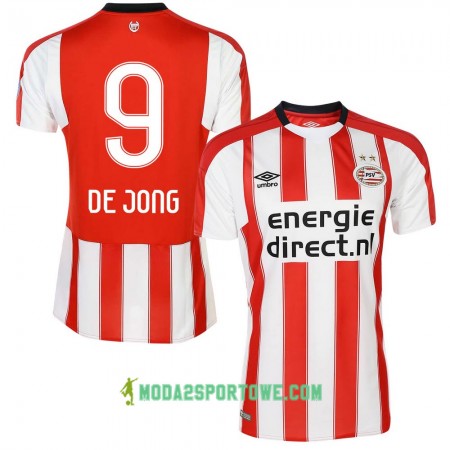 Koszulka PSV De Jong 9 Domowe Stroje Piłkarskie 2017/18 Krótki Rękaw