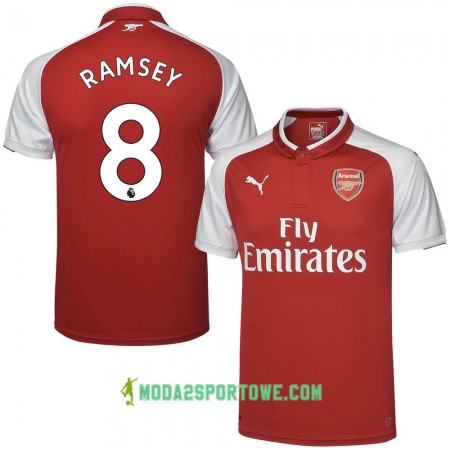Koszulka Arsenal Ramsey Domowe Stroje Piłkarskie 2017/18 Krótki Rękaw