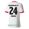 Koszulka Hamburger SV Sakai 24 Domowe Stroje Piłkarskie 2017/18 Krótki Rękaw