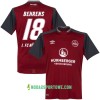 Koszulka 1. FC Nürnberg Behrens 18 Domowe Stroje Piłkarskie 2017/18 Krótki Rękaw