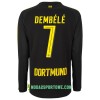 Koszulka Borussia Dortmund Dembélé 7 Wyjazdowe Stroje Piłkarskie 2017/18 Długi Rękaw