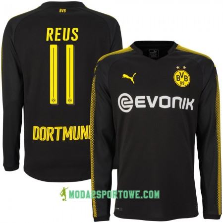 Koszulka Borussia Dortmund Reus 11 Wyjazdowe Stroje Piłkarskie 2017/18 Długi Rękaw
