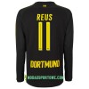 Koszulka Borussia Dortmund Reus 11 Wyjazdowe Stroje Piłkarskie 2017/18 Długi Rękaw