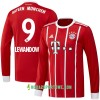 Koszulka Bayern Monachium Lewandowski 9 Domowe Stroje Piłkarskie 2017/18 Długi Rękaw