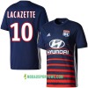 Koszulka Olympique Lyon Lacazette Wyjazdowe Stroje Piłkarskie 2017/18 Krótki Rękaw