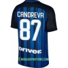 Koszulka Inter Mediolan Candreva 87 Domowe Stroje Piłkarskie 2017/18 Krótki Rękaw