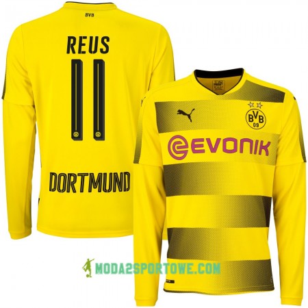 Koszulka Borussia Dortmund Reus 11 Domowe Stroje Piłkarskie 2017/18 Długi Rękaw 