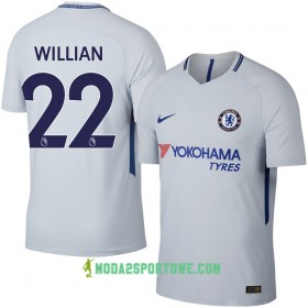 Koszulka Chelsea William Wyjazdowe Stroje Piłkarskie 2017/18 Krótki Rękaw