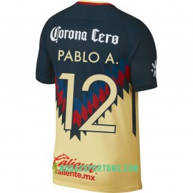 Koszulka Club América Pablo A. Domowe Stroje Piłkarskie 2017/18 Krótki Rękaw