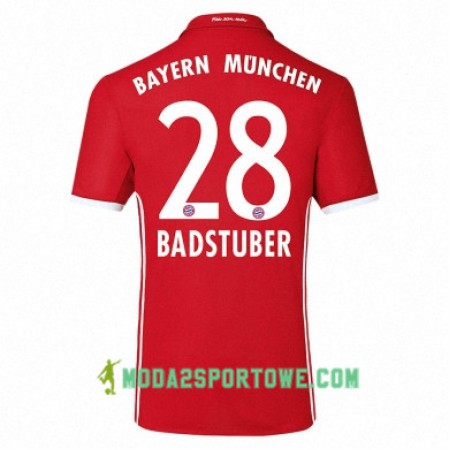 Koszulka Bayern Monachium BADSTUBER 28 Domowe Stroje Piłkarskie 2017/18 Krótki Rękaw